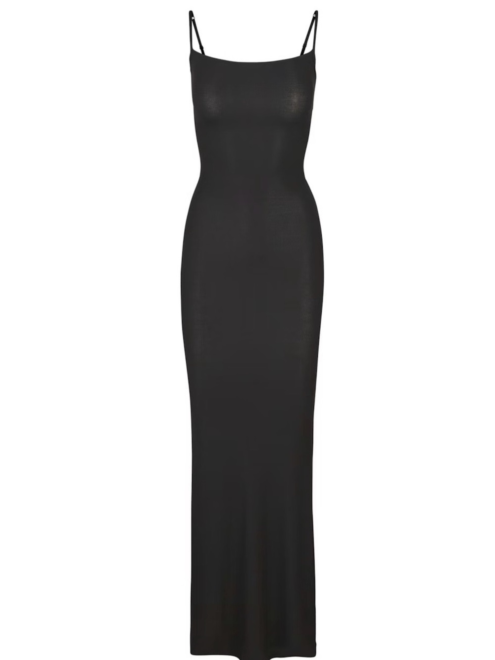Skims Soft Lounge Long Slip Dress in Onyx